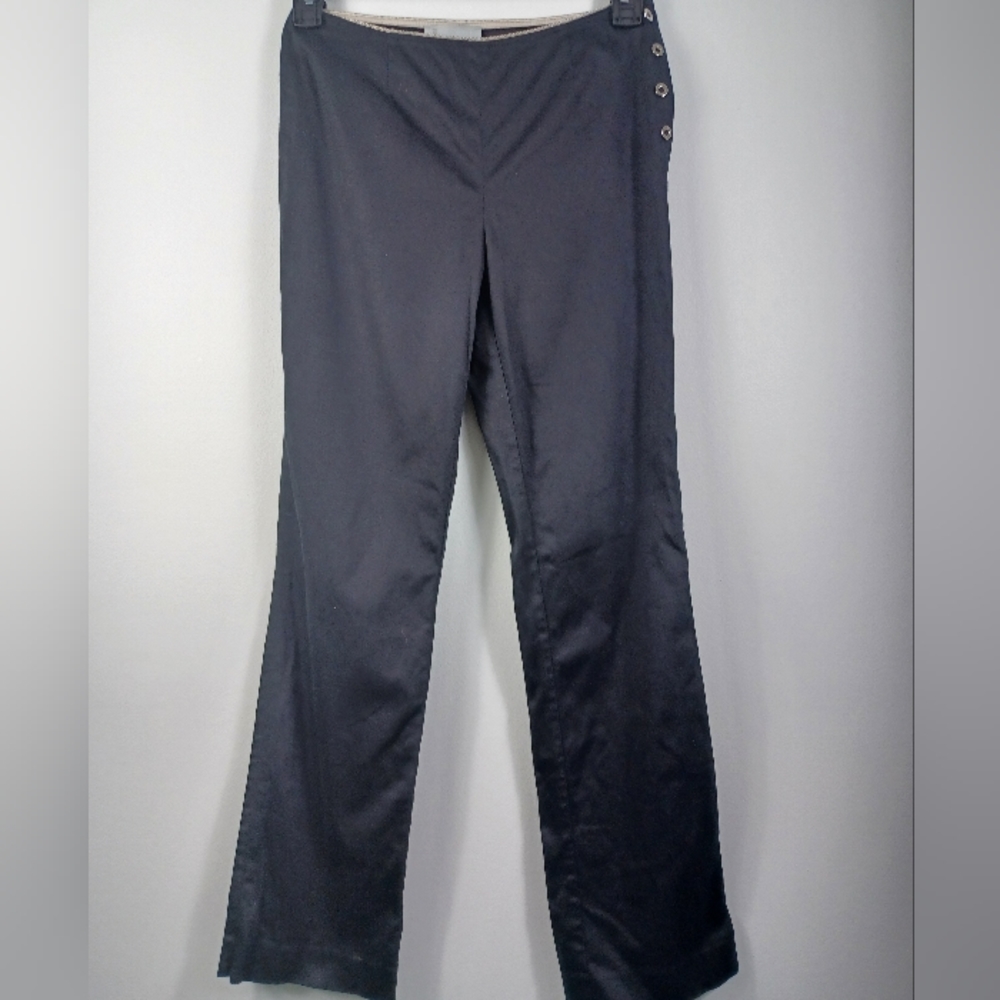Missoni 2000s Italy Black Pants Snap Side Closure Cotton